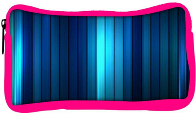 

Snoogg Eco Friendly Canvas Blue Strips Designer Student Pen Pencil Case Coin Purse Pouch Cosmetic Makeup Bag (PINK) Pouch(Multicolor)
