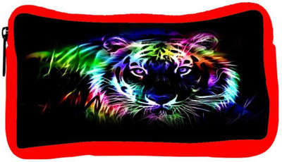 

Snoogg Eco Friendly Canvas Neon Tiger Outline 2669 Student Pen Pencil Case Coin Purse Pouch Cosmetic Makeup Bag (RED) Pouch(Multicolor)