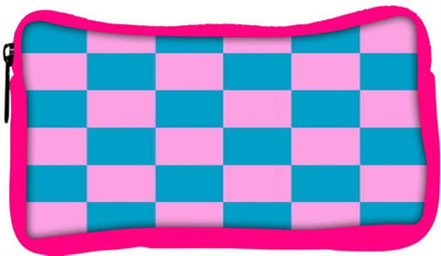 

Snoogg Eco Friendly Canvas Checkered Pattern 2447 Student Pen Pencil Case Coin Purse Pouch Cosmetic Makeup Bag (PINK) Pouch(Multicolor)