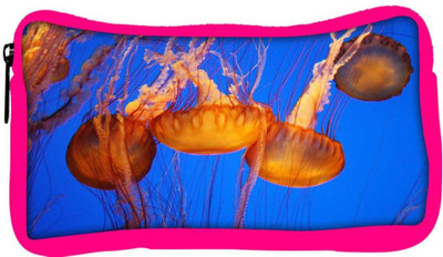 

Snoogg Eco Friendly Canvas Jellyfish Season Designer Student Pen Pencil Case Coin Purse Pouch Cosmetic Makeup Bag (PINK) Pouch(Multicolor)