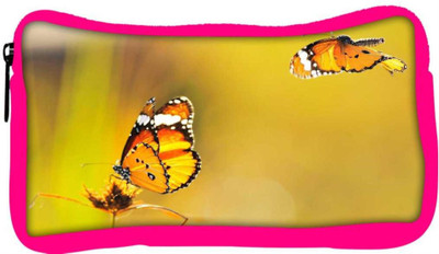 

Snoogg Eco Friendly Canvas Yellow Butterfly Designer Student Pen Pencil Case Coin Purse Pouch Cosmetic Makeup Bag (PINK) Pouch(Multicolor)