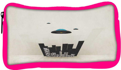 

Snoogg Eco Friendly Canvas Spaceship Designer Student Pen Pencil Case Coin Purse Pouch Cosmetic Makeup Bag (PINK) Pouch(Multicolor)