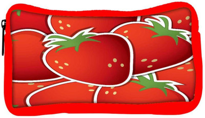 

Snoogg Eco Friendly Canvas Strawberry Sticker Background Card In Vector Format Student Pen Pencil Case Coin Purse Pouch Cosmetic Makeup Bag (RED) Pouch(Multicolor)