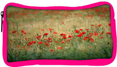 

Snoogg Eco Friendly Canvas Green Petals Designer Student Pen Pencil Case Coin Purse Pouch Cosmetic Makeup Bag (PINK) Pouch(Multicolor)