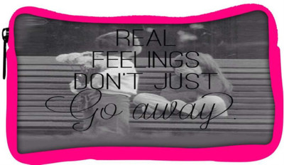 

Snoogg Eco Friendly Canvas Real Feelings Student Pen Pencil Case Coin Purse Pouch Cosmetic Makeup Bag (PINK) Pouch(Multicolor)