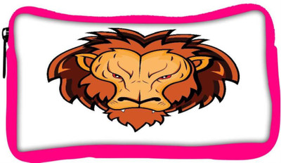 

Snoogg Eco Friendly Canvas Lion Mascot Student Pen Pencil Case Coin Purse Pouch Cosmetic Makeup Bag (PINK) Pouch(Multicolor)