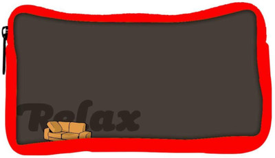 

Snoogg Eco Friendly Canvas Relax Sofa Designer Student Pen Pencil Case Coin Purse Pouch Cosmetic Makeup Bag (RED) Pouch(Multicolor)