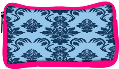 

Snoogg Eco Friendly Canvas Blue Leafy Pattern Designer Student Pen Pencil Case Coin Purse Pouch Cosmetic Makeup Bag (PINK) Pouch(Multicolor)