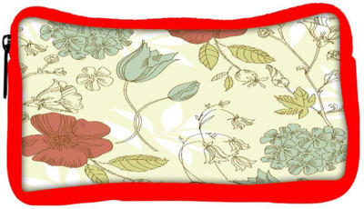 

Snoogg Eco Friendly Canvas Red Flower Pattern Designer Student Pen Pencil Case Coin Purse Pouch Cosmetic Makeup Bag (RED) Pouch(Multicolor)
