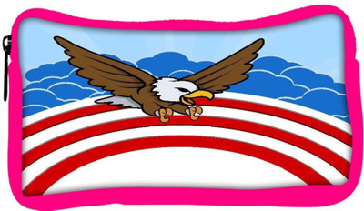 

Snoogg Eco Friendly Canvas Bald Eagle 4Th Of July Vector Theme Design Student Pen Pencil Case Coin Purse Pouch Cosmetic Makeup Bag (PINK) Pouch(Multicolor)