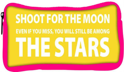 

Snoogg Eco Friendly Canvas Shoot For The Stars 2800 Student Pen Pencil Case Coin Purse Pouch Cosmetic Makeup Bag (PINK) Pouch(Multicolor)