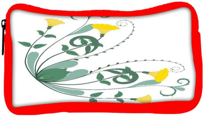 

Snoogg Eco Friendly Canvas Retro Floral Frame Corner Student Pen Pencil Case Coin Purse Pouch Cosmetic Makeup Bag (RED) Pouch(Multicolor)