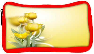 

Snoogg Eco Friendly Canvas Beautiful Yellow Tulips Background Student Pen Pencil Case Coin Purse Pouch Cosmetic Makeup Bag (RED) Pouch(Multicolor)