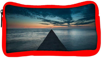 

Snoogg Eco Friendly Canvas Concrete Pier Designer Student Pen Pencil Case Coin Purse Pouch Cosmetic Makeup Bag (RED) Pouch(Multicolor)