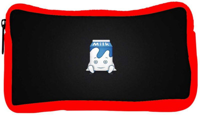 

Snoogg Eco Friendly Canvas Milk Designer Student Pen Pencil Case Coin Purse Pouch Cosmetic Makeup Bag (RED) Pouch(Multicolor)