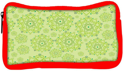 

Snoogg Eco Friendly Canvas Green Pattern Designer Student Pen Pencil Case Coin Purse Pouch Cosmetic Makeup Bag (RED) Pouch(Multicolor)