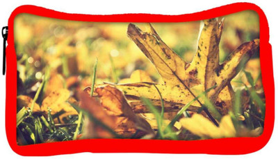 

Snoogg Eco Friendly Canvas Dry Leaves In Garden Designer Student Pen Pencil Case Coin Purse Pouch Cosmetic Makeup Bag (RED) Pouch(Multicolor)