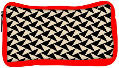 

Snoogg Eco Friendly Canvas Abstract Pattern Student Pen Pencil Case Coin Purse Pouch Cosmetic Makeup Bag (RED) Pouch(Multicolor)