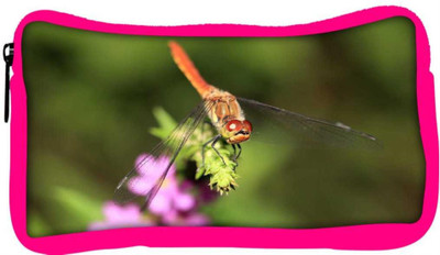 

Snoogg Eco Friendly Canvas Dragonfly On A Branch Designer Student Pen Pencil Case Coin Purse Pouch Cosmetic Makeup Bag (PINK) Pouch(Multicolor)
