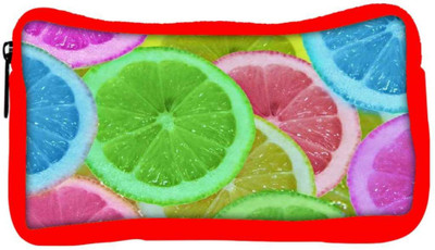 

Snoogg Eco Friendly Canvas Citrus Refresh Student Pen Pencil Case Coin Purse Pouch Cosmetic Makeup Bag (RED) Pouch(Multicolor)