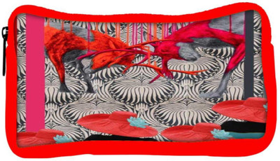 

Snoogg Eco Friendly Canvas Deer Fight Student Pen Pencil Case Coin Purse Pouch Cosmetic Makeup Bag (RED) Pouch(Multicolor)
