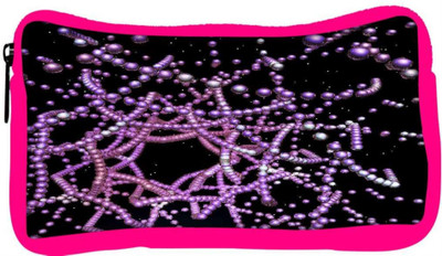 

Snoogg Eco Friendly Canvas Digital Fractal Structure Student Pen Pencil Case Coin Purse Pouch Cosmetic Makeup Bag (PINK) Pouch(Multicolor)