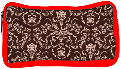 

Snoogg Eco Friendly Canvas Cream Pattern Designer Student Pen Pencil Case Coin Purse Pouch Cosmetic Makeup Bag (RED) Pouch(Multicolor)