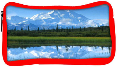 

Snoogg Eco Friendly Canvas White Mountain Designer Student Pen Pencil Case Coin Purse Pouch Cosmetic Makeup Bag (RED) Pouch(Multicolor)