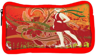 

Snoogg Eco Friendly Canvas Abstract Illustration Student Pen Pencil Case Coin Purse Pouch Cosmetic Makeup Bag (RED) Pouch(Multicolor)
