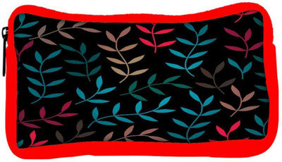

Snoogg Eco Friendly Canvas Colorful Leaves Branches Designer Student Pen Pencil Case Coin Purse Pouch Cosmetic Makeup Bag (RED) Pouch(Multicolor)