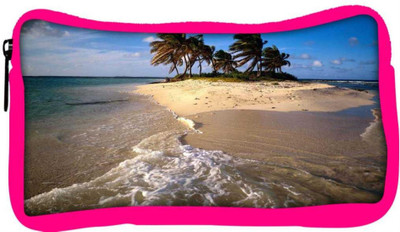 

Snoogg Eco Friendly Canvas Beach View Designer Student Pen Pencil Case Coin Purse Pouch Cosmetic Makeup Bag (PINK) Pouch(Multicolor)