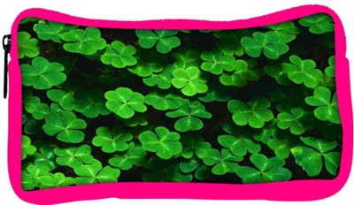 

Snoogg Eco Friendly Canvas Green Petals Designer Student Pen Pencil Case Coin Purse Pouch Cosmetic Makeup Bag (PINK) Pouch(Multicolor)