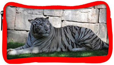 

Snoogg Eco Friendly Canvas White Tiger Designer Student Pen Pencil Case Coin Purse Pouch Cosmetic Makeup Bag (RED) Pouch(Multicolor)