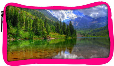 

Snoogg Eco Friendly Canvas River And Christams Tree Designer Student Pen Pencil Case Coin Purse Pouch Cosmetic Makeup Bag (PINK) Pouch(Multicolor)