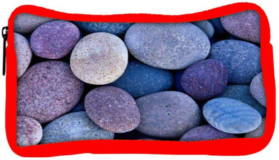 

Snoogg Eco Friendly Canvas Pebble Stone Beach Student Pen Pencil Case Coin Purse Pouch Cosmetic Makeup Bag (RED) Pouch(Multicolor)