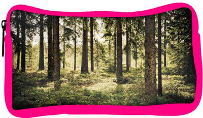 

Snoogg Eco Friendly Canvas Scary Forest Designer Student Pen Pencil Case Coin Purse Pouch Cosmetic Makeup Bag (PINK) Pouch(Multicolor)