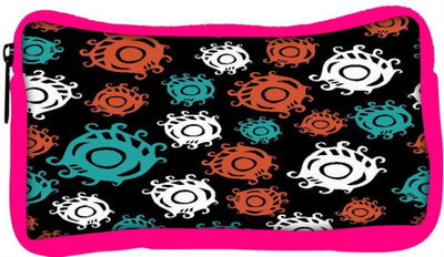 

Snoogg Eco Friendly Canvas Colorful Circles Black Designer Student Pen Pencil Case Coin Purse Pouch Cosmetic Makeup Bag (PINK) Pouch(Multicolor)