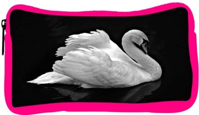 

Snoogg Eco Friendly Canvas White Swan Designer Student Pen Pencil Case Coin Purse Pouch Cosmetic Makeup Bag (PINK) Pouch(Multicolor)