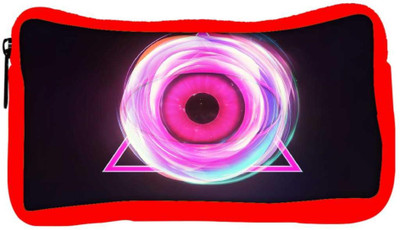 

Snoogg Eco Friendly Canvas Glowing Eye In A Pink Triangle Designer Student Pen Pencil Case Coin Purse Pouch Cosmetic Makeup Bag (RED) Pouch(Multicolor)