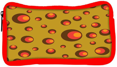 

Snoogg Eco Friendly Canvas Colorful Circles Designer Student Pen Pencil Case Coin Purse Pouch Cosmetic Makeup Bag (RED) Pouch(Multicolor)