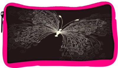 

Snoogg Eco Friendly Canvas Butterly Graphic Student Pen Pencil Case Coin Purse Pouch Cosmetic Makeup Bag (PINK) Pouch(Multicolor)