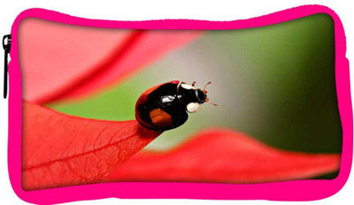 

Snoogg Eco Friendly Canvas Beatel On Red Leaves Designer Student Pen Pencil Case Coin Purse Pouch Cosmetic Makeup Bag (PINK) Pouch(Multicolor)