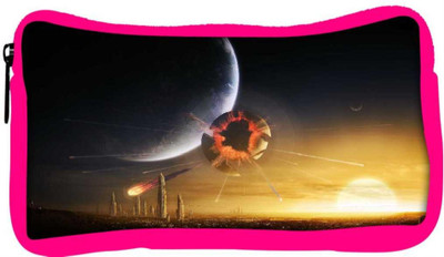 

Snoogg Eco Friendly Canvas Solar Earth Designer Student Pen Pencil Case Coin Purse Pouch Cosmetic Makeup Bag (PINK) Pouch(Multicolor)