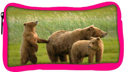 

Snoogg Eco Friendly Canvas Family Of Bear Designer Student Pen Pencil Case Coin Purse Pouch Cosmetic Makeup Bag (PINK) Pouch(Multicolor)