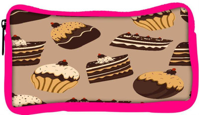 

Snoogg Eco Friendly Canvas Abstract Cakes Pattern Designer Student Pen Pencil Case Coin Purse Pouch Cosmetic Makeup Bag (PINK) Pouch(Multicolor)