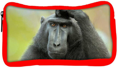 

Snoogg Eco Friendly Canvas Black Ape Designer Student Pen Pencil Case Coin Purse Pouch Cosmetic Makeup Bag (RED) Pouch(Multicolor)