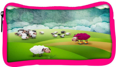 

Snoogg Eco Friendly Canvas Crazy Sheep Designer Student Pen Pencil Case Coin Purse Pouch Cosmetic Makeup Bag (PINK) Pouch(Multicolor)