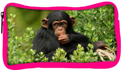 

Snoogg Eco Friendly Canvas Cute Chimpanese Designer Student Pen Pencil Case Coin Purse Pouch Cosmetic Makeup Bag (PINK) Pouch(Multicolor)