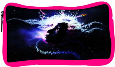 

Snoogg Eco Friendly Canvas Abstract Girl Designer Student Pen Pencil Case Coin Purse Pouch Cosmetic Makeup Bag (PINK) Pouch(Multicolor)