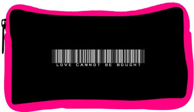 

Snoogg Eco Friendly Canvas Love Cannot Be Bought Student Pen Pencil Case Coin Purse Pouch Cosmetic Makeup Bag (PINK) Pouch(Multicolor)